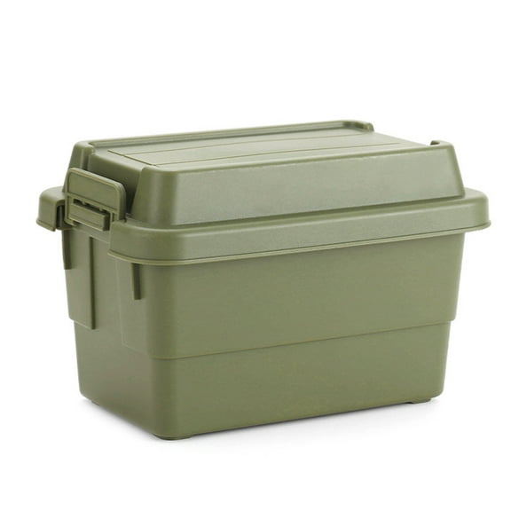 Portable Camping Carrying Case 1.1L Dustproof for Cooking Traveling Grocery (Army Green)