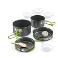 thumbnail image 1 of Portable Camping Cookware Pot Cooker Set, Camping Cookware Tableware Kit 2-3 Persons with Folding Spoon Fork Cutter Cup, Camping Cookware Set for Hiking Outdoor BBQ Picnic, 1 of 6