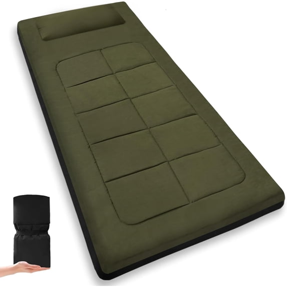 Portable Camping Cot Mattress 80 x 36 Inches Sleeping Mat with Waterproof Anti-Slip Bottom Floor Mattress Easy to Carry for Guest Tent Lawn Yard Camping Cot Easy to Store