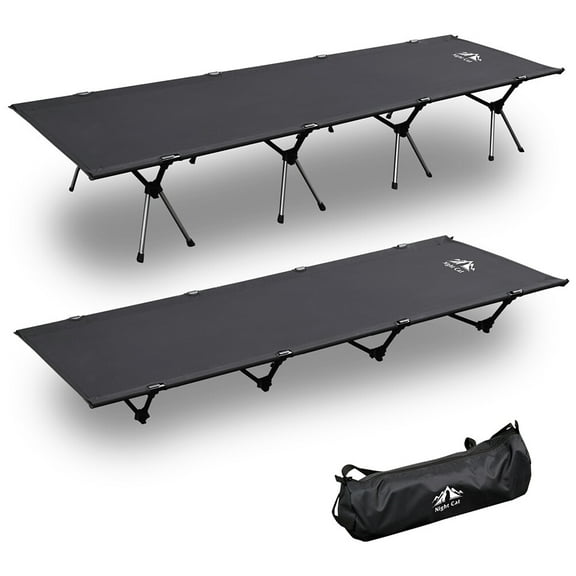 Portable Camping Cot Sleeping Cot Ultralight Backpacking Camping Cot Black