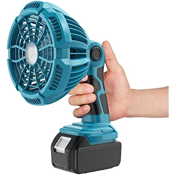 Portable Camping Fan For Makita 18V Li-ion Battery Jobsite Fan With Lamp Remote