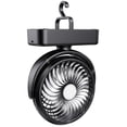 thumbnail image 1 of Portable Camping Fan with LED Lantern – Rechargeable Battery Operated Fan with Hanging Hook, 40H Work Time, for Tent, Car, RV, Hurricane, Emergency, Survival Kit, 1 of 7
