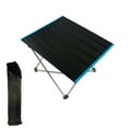 thumbnail image 1 of Portable Camping Folding Table - Lightweight Aluminum Alloy Top with Carry Bag for Outdoor Picnic, Beach, and Fishing, Compact and Sturdy Design, Blue, 1 of 6