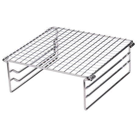 Portable Camping Grill Compact Mini Stainless Steel Campfire Gas Rack for Backpacking, Hiking, Picnics, Fishing