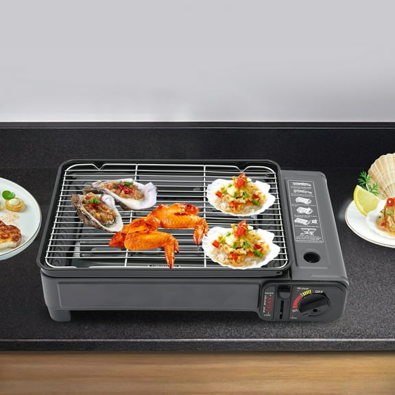 Portable Camping Grill Gas Stove, Portable Butane Gas Stove Strong Firepower And Lightweight Butane Grill Stove