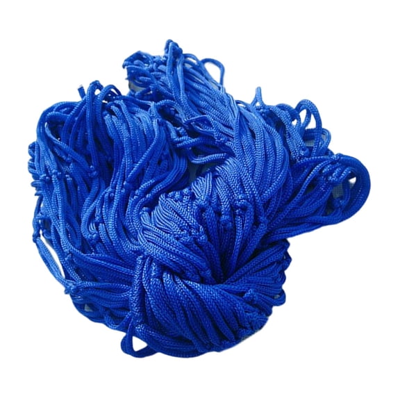 Portable Camping Hammock Hanging Rocking Chair Mesh Nylon Rope Sleeping Bed Outdoor Sport Hammock for Garden Backyard Beach Patio Blue