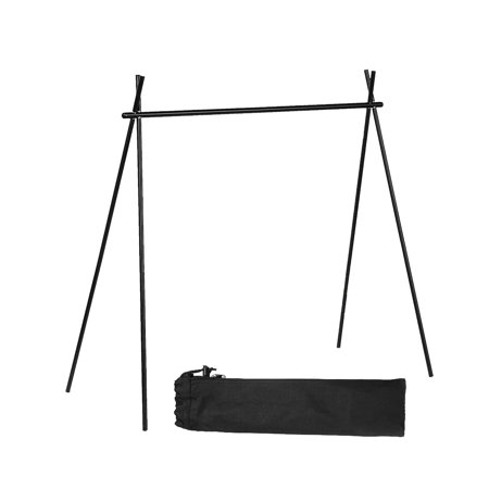 Portable Camping Hanging Rack with Storage Pouch for Backyard Garden Camping - Large