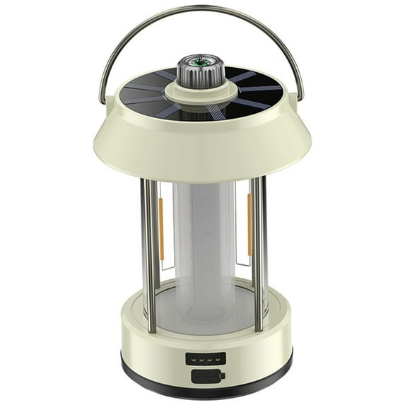 Portable Camping Lantern - USB Rechargeable LED Camp Light, Adjustable Outdoor Tent Lamp with Atmosphere Lighting