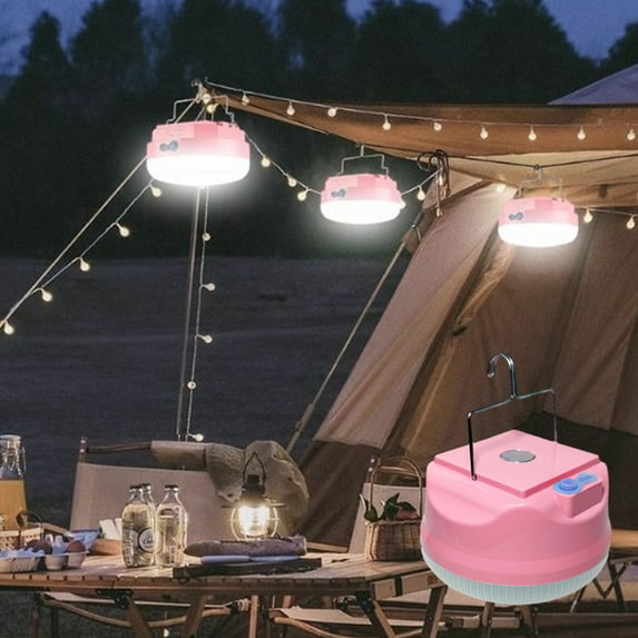 Portable Camping Light under $5! Kadlawus Portable Work Lamp, USB Rechargeable Emergency Light, Magnetic Camping Light with Hanging Hook, IP67 Waterproof Outdoor Light