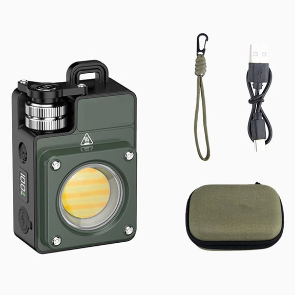 Portable Camping Light, Adjustable LED Camping Lantern Rechargeable with 2.5-15H Runtime, Waterproof Flashlight for Power Outages, Emergency, Hurricane(1-Pack Black)