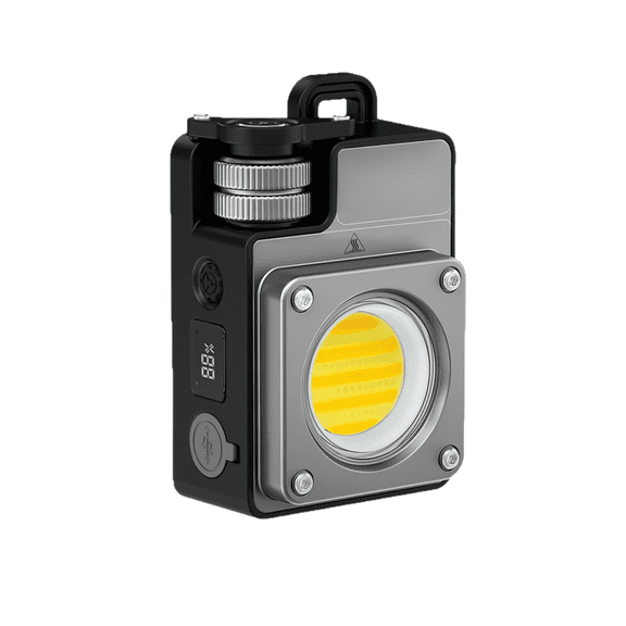 Portable Camping Light with Adjustable LED Power Outage Ready Rechargeable Screen Alloy Construction Ideal Indoor Outdoor Emergency for Trekking and Home Use