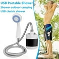 thumbnail image 1 of Portable Camping Shower, Outdoor Camping Shower Pump-USB Rechargeable, Plug And Play, Outdoor Handheld Showerhead For Camping, Hiking, Traveling, RV, 1 of 8