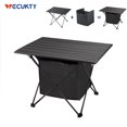 thumbnail image 1 of Portable Camping Side Table with Storage Bag, VECUKTY Ultralight Aluminum Folding Beach Table with Carry Bag for Outdoor Cooking, Picnic, Camp, Boat, Travel,M, 19 in, 16 in, 1 of 10