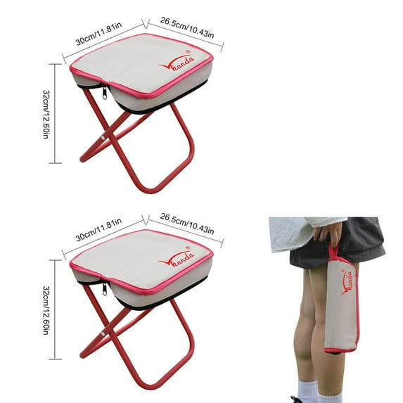 Portable Camping Stool Mini Folding Chair for Fishing Hiking & Travel