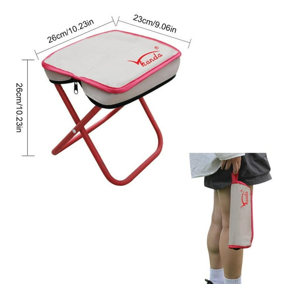 Portable Camping Stool Mini Folding Chair for Fishing Hiking & Travel