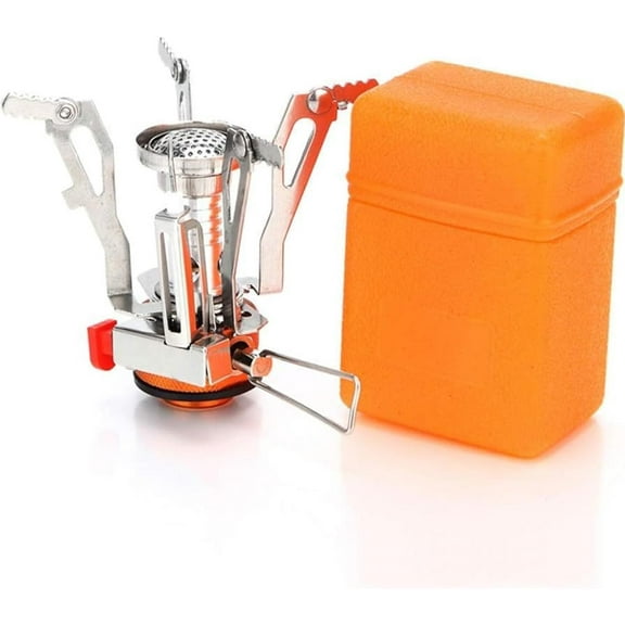 Portable Camping Stove Backpacking Stove Specialized Hiking Stove Camping Stove with Piezo Ignition Stable Support Wind-Resistance Camp Stove for Outdoor cooking Camping Hiking Adventure Cooking