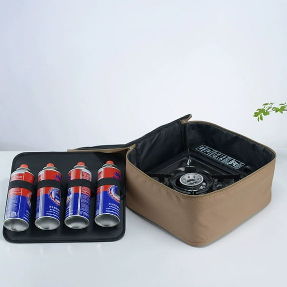 Portable Camping Stove Storage Bag | Durable 600D Oxford Cloth Protective Case with Padded Top & Handles for Outdoor Cooking Gear | 1 Bag