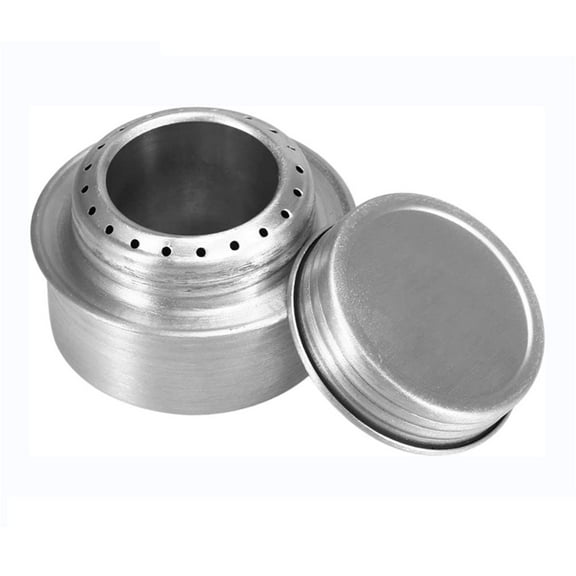 Portable Camping Stove with Cover, Aluminum Alloy Spirit Stove with Lid, Lightweight Stove Stove