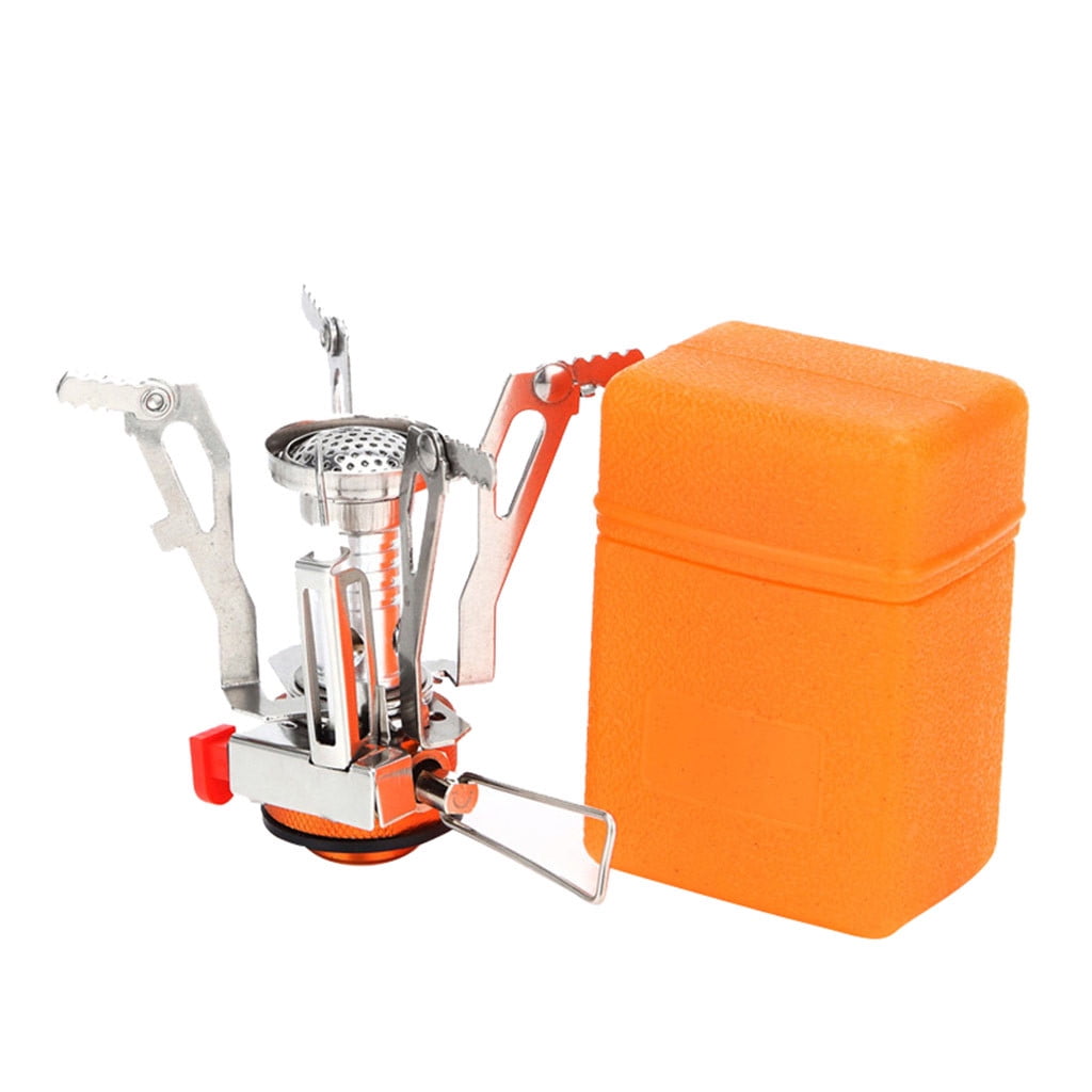 Portable Camping Stoves Backpacking Stove Small Backpack Camp Single Burner Wind-Resistance Camp Stove Mini Pocket Rocket Jet Boiler for Outdoor Camping Hiking Cooking