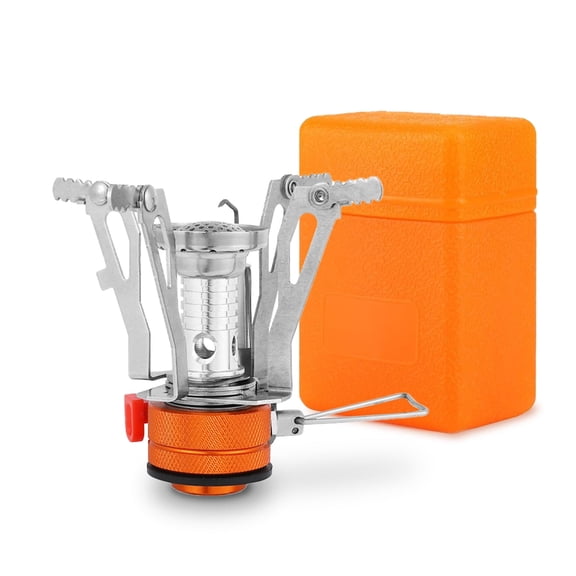 Portable Camping Stoves Backpacking Stove with Piezo Ignition Stable Support Wind-Resistance Camp Stove for Outdoor Camping Hiking Cooking