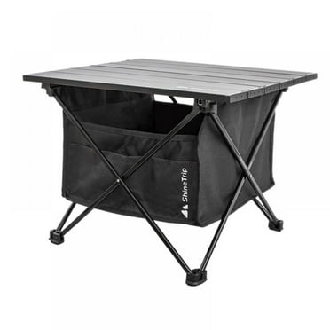 Portable Camping Table Ultralight Aluminum Camp Table with Storage Bag Folding Beach Table for Camping Hiking Backpacking Outdoor Picnic