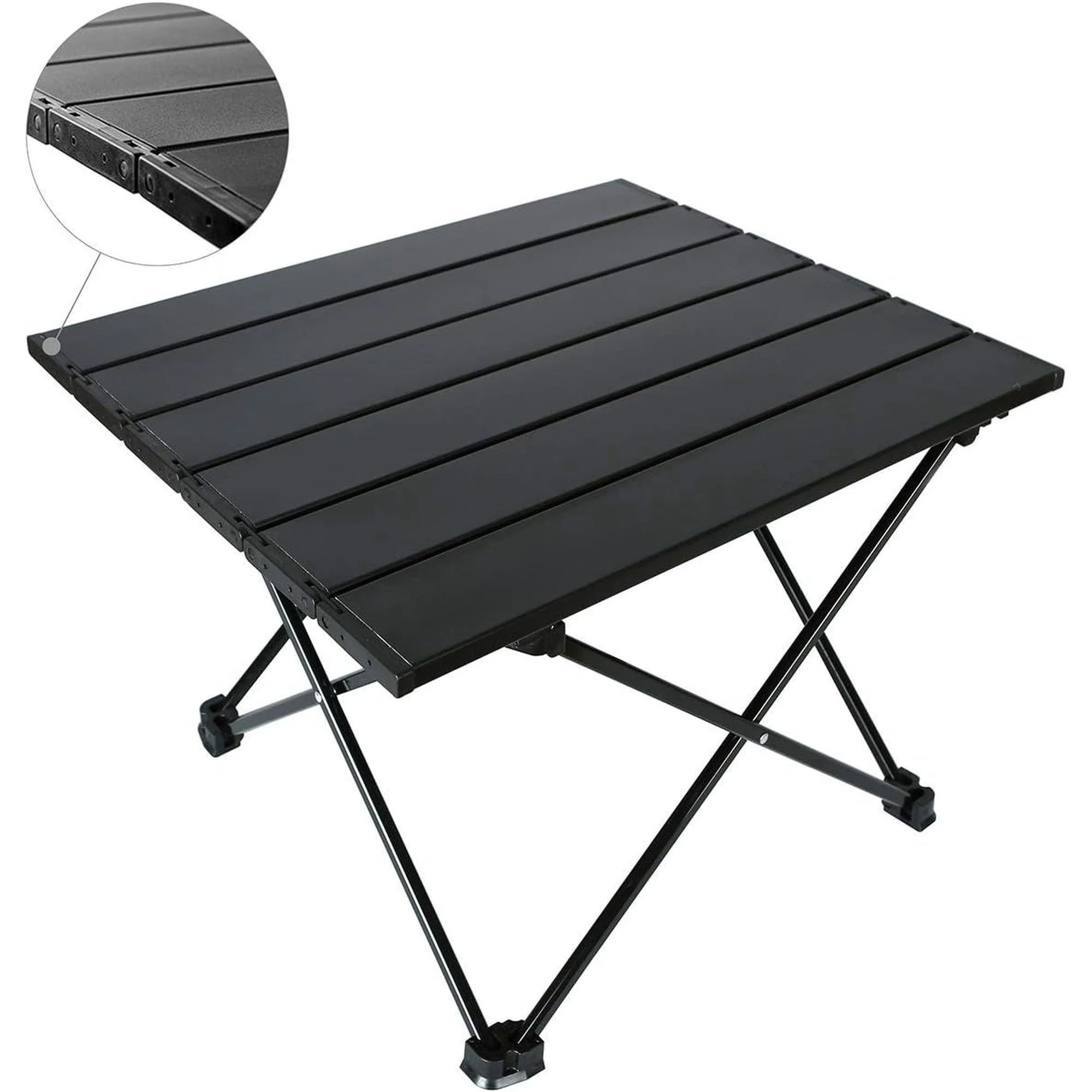 Portable Camping Table Ultralight Aluminum Camp Table with Storage Bag Folding Beach Table for Camping Hiking Backpacking Outdoor Picnic