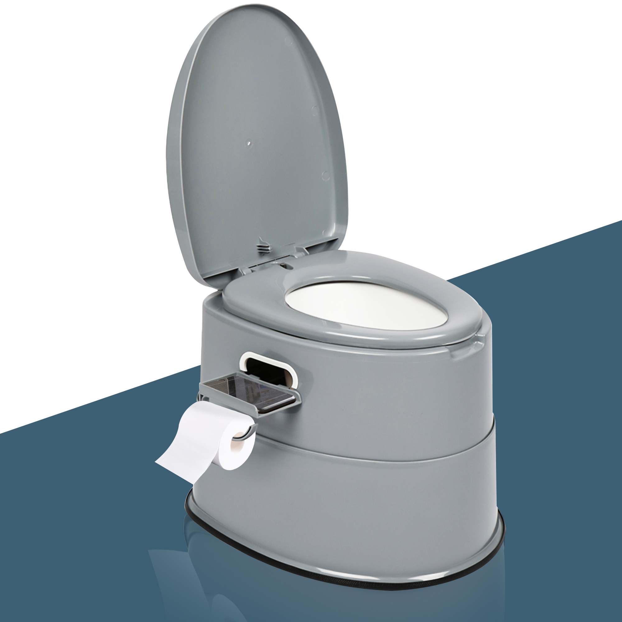 ASJ Portable Camping Toilet Seat with Detachable Inner Bucket