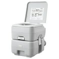 thumbnail image 1 of Portable Camping Toilet with Carry Bag, 5.3 Gal Waste & 3.2 Gal Flush Tank, Push-Button Flush, Leak-proof & Odor-Free, Travel Toilet for RV, Hiking, Outdoor (Porta Potty), 1 of 11