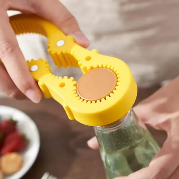 Portable Can Opener Multi Purpose Jar Lids Bottle Cap Grip Rubber Opener Tool