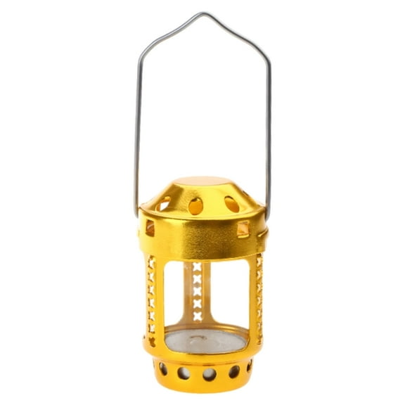 Portable Candle Lantern Night Fishing Hanging Outdoor Camping Aluminum Alloy Candle Lamp for Outdoor Camping Angling