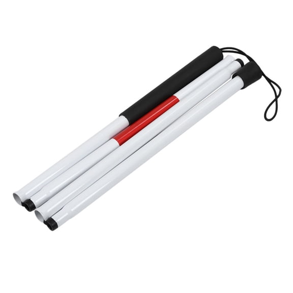 Portable Cane for Visually Impaired Featuring Anti-Slip Grip and Meditative Recordings for Security