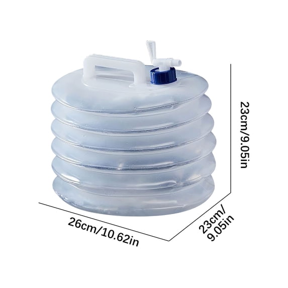 Portable Capacity Water Storage Container with Spigot, Collapsible Camping Jug for Outdoor Hiking, Durable BPA-Free Water Carrier for Emergency or Travel Use