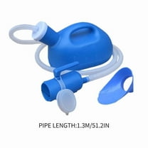 Portable Capped Urinal with Tube 2000ml Large Capacity Reusable Spill Proof Night Urinal for Elderly Women Bedside Car Camping Outdoor Emergency Travel Easy Grip Handle Leakproof Odor Resistant