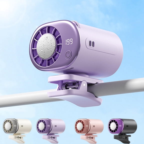 Portable Car Air Conditioner – 16°C Cooling System, 360° Rotation & 199 Adjustable Speeds, Mini Car Fan for Vehicle, Office & Outdoor Use