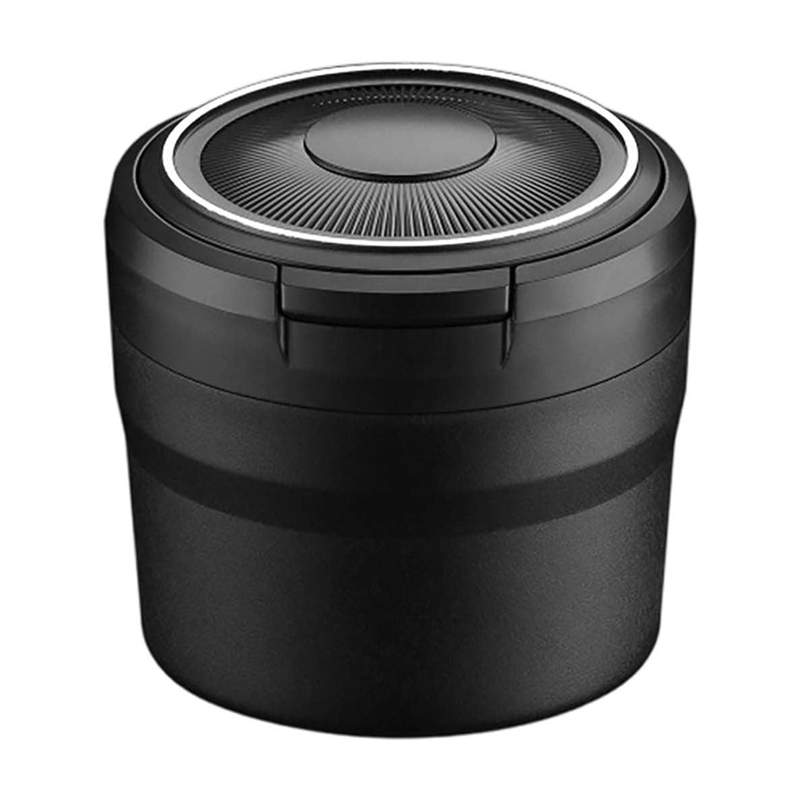 Portable Car Ashtray with Detachable Cover LED Blue Light ABS Metal Cup ...