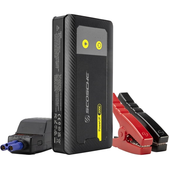 Portable Car Battery Jump Starter, 12V Jump Box, 2000A Battery Booster, Jumper Cables Kit for Car (8.0L Gasoline/7.0L Diesel Engines) 30W Fast Charge Power Pack & Charger w/LED Light