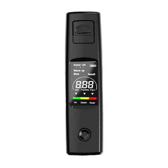 Portable Car Breathalyzer with High-Precision BAC Detection for Vehicle Drivers Rechargeable Type-C Power –0199% BAC Range Testing Companion for Road