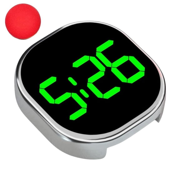 Portable Car Clock with LCD & LED Display, 2 AG10 Battery Powered, for Dashboard & Outdoor Use