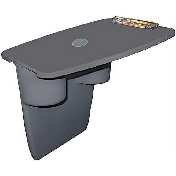 Portable Car Desk with Removable Clipboard - Fits Passenger Seat - for Laptop - Travel Desk with Drink Holder, Mobile Vehicle Desk for Professionals & Commuters, Adjustable 11.5" D x 8.5" W x 11" H