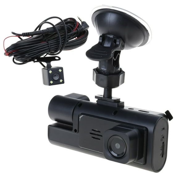 Portable Car Driving Record Dashcam with Front & Rear Recording 1080P Support Motion Detection for Secure Driving