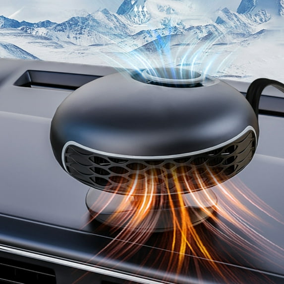 Portable Car Heater 12V 150W with Defroster Function, Dual Heating and Cooling Windshield Defogger That Plugs into Cigarette Lighter, Fast Acting Vehicle Heater for Winter Use