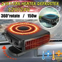 Portable Car Heater 12V 200W for Cigarette Lighter, Quick Heating Defroster Demister for Cars Trucks RVs, Fast Defogger for Windshield Winter Driving