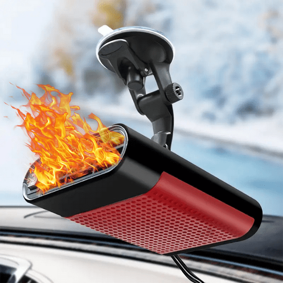 Portable Car Heater | 12V/USB Dual Power Supply, Fast Heating | Suction Cup Mount, Suitable for Car/SUV Windshields