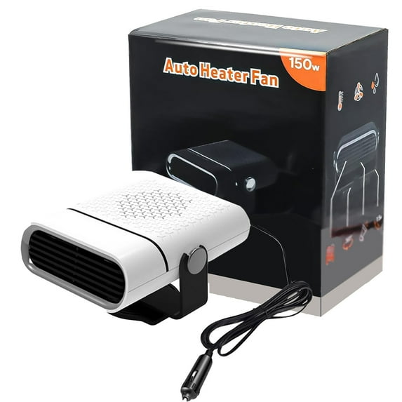 Portable Car Heater Defroster, Fast Heating Windshield Defogger, Dual Function Heater & Cool Fan, 12V ABS Auto Accessory with Plug-In Outlet, Compact Lightweight Design for Winter Driving Vehicles WT