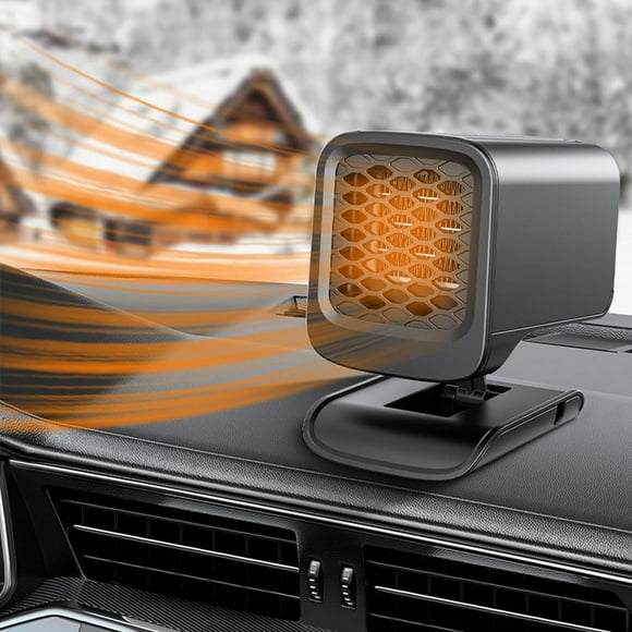 Portable Car Heater Fan, Car Heater with Cooling Function, Car Windshield Defogger Defroster, 2 in1 Heating or Cooling Fan, 120W 12V Car Heater Defogger for All Cars