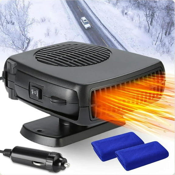 Portable Car Heater Fast Heating Defroster Defogger for Window, Car Windscreen Demister Heater, Auto Dryer Windshield Defroster Plug in Cigarette Lighter