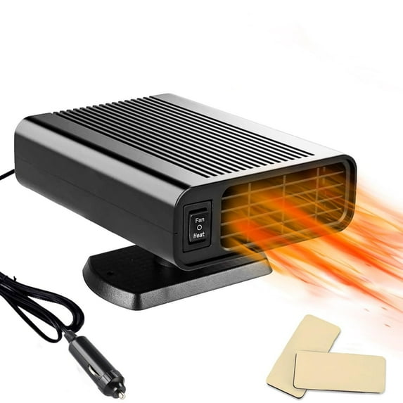 Portable Car Heater That Plug into Cigarette Lighter 12V Windshield Defroster & Defogger 2 in 1 Fast Heating/Cooling Automobile Heater Demister Vehicle Heater Fan Suitable for All Car