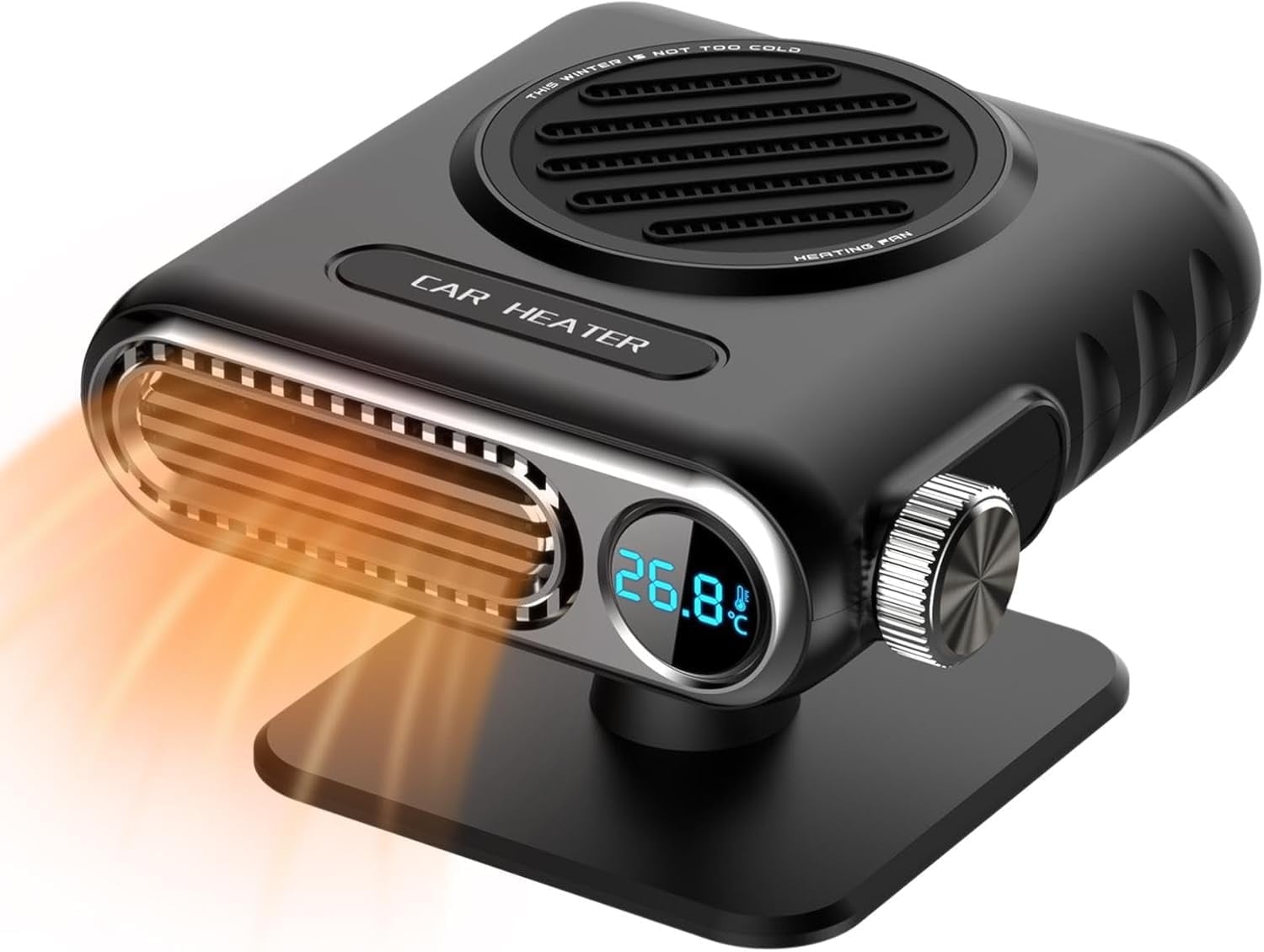 Portable Car Heaters For Vehiclem, 12V Car Heater, Auto Fan Heater, LED Display Adjustable Temperature Fast Heating Car Defrost Defogger, Vehicle Mounted Heater, Car Windshield Defroster Demister