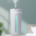 thumbnail image 1 of Portable Car Humidifier, Color LED Night Lights, 300ml Mini Humidifier & Aromatherapy Diffuser, Quiet Below 30dB for Office Bedroom Travel and Dry Air Relief, 1 of 6