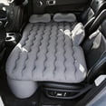 thumbnail image 1 of Portable Car Inflatable Bed, Thickened Flocking PVC, with 2 Pillows + Foot Pump + Storage Bag, Fast Inflation, Car Mattress, Self-driving Camping Car Sleep Mattress, Universal for Cars And SUVs, 1 of 11